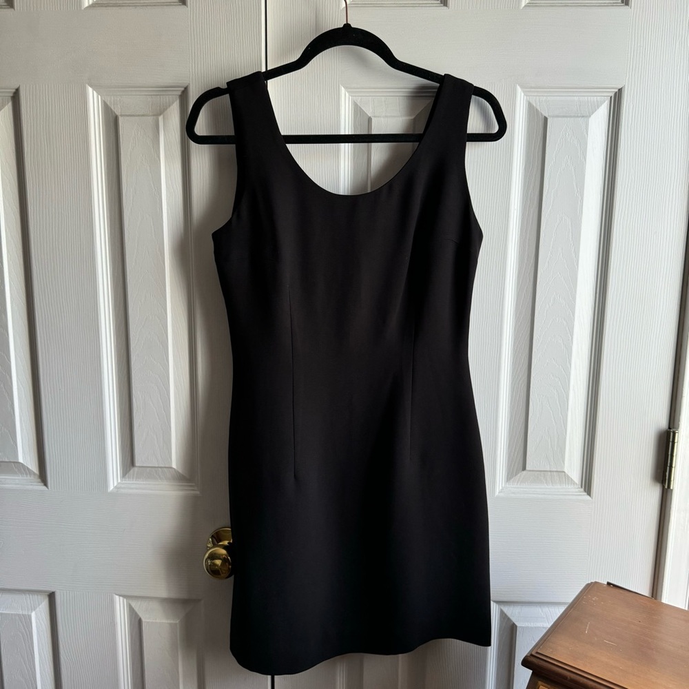 vintage tempo paris black classic fit dress